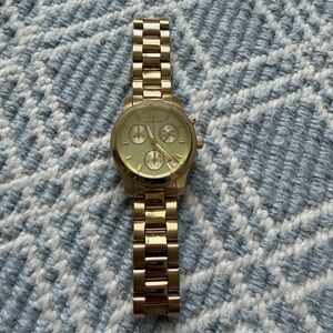 Michael Kors Gold Stainless Steel Chronograph Bracelet Watch